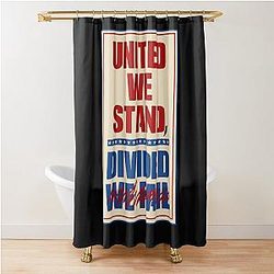 united we stand divided we fall stephen colbert Shower Curtain