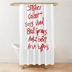 Stephen Colbert Says Crappy Drawing Shower Curtain