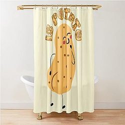 Stephen Colbert is Potato Shower Curtain