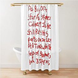 Stephen Colbert Says Crappy Drawing Shower Curtain