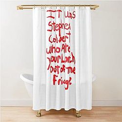Stephen Colbert Says Crappy Drawing Shower Curtain