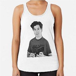 Young Stephen Colbert Racerback Tank Top