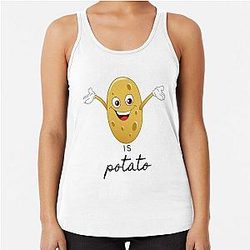 Stephen Colbert Potato Racerback Tank Top