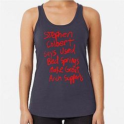 Stephen Colbert Says Crappy Drawing Racerback Tank