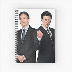 Jon Stewart Stephen Colbert The Daily Show Colbert Report Spiral Notebook