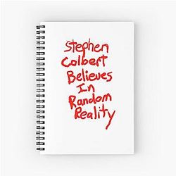 Stephen Colbert Says Crappy Spiral Notebook