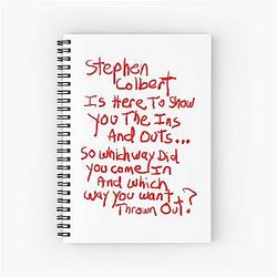 Stephen Colbert sagt Crappy Drawing Spiral Notebook