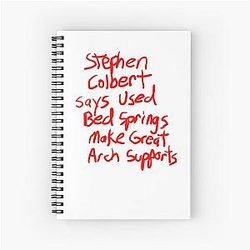 Stephen Colbert Says Crappy Drawing Spiral Notebook