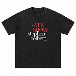 The Late Show 2026 DTNK1205 Washed Stephen Colbert T-Shirts