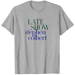 The Late Night Show Basic Design DTNK1205 Stephen Colbert T-Shirts