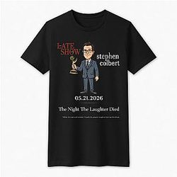 The Night The Laughter Died LA 1405 Stephen Colbert T-Shirts