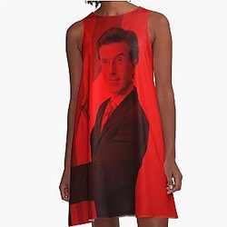 Stephen Colbert Celebrity A-Line Dress