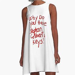 Stephen Colbert Says Crappy Drawing A-line Dress