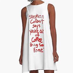 Stephen Colbert Says Crappy A-Line Dress