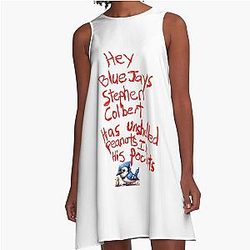 Stephen Colbert Says Crappy Drawing A Line Dress