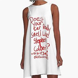 Stephen Colbert Says: Crappy Drawing A-Line Dress