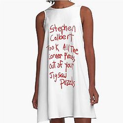 Stephen Colbert Says Crappy Drawing A-Line Dress