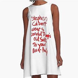 Stephen Colbert Says Crappy Drawing A-Line Dress