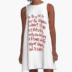 Stephen Colbert says Crappy A-Line Dress