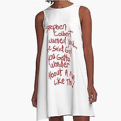 Stephen Colbert Says Crappy Drawing A-Line Dress