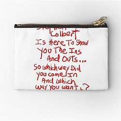 Stephen Colbert Says Crappy Drawing Zipper Pouch