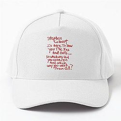 Stephen Colbert Says Crappy Drawing Baseball Cap