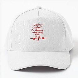Stephen Colbert Says Crappy Drawing Baseball Cap