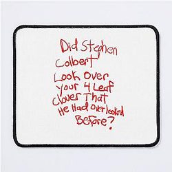Stephen Colbert Says Crappy Drawing Mouse Pad