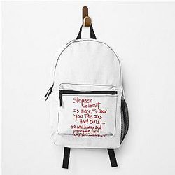 Stephen Colbert says Crappy Drawing Backpack