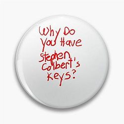 Stephen Colbert Says Crappy Pin