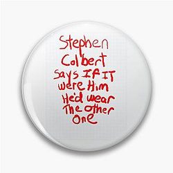 Stephen Colbert Says Crappy Drawing Pin