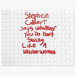 Stephen Colbert Says Crappy Jigsaw Puzzle