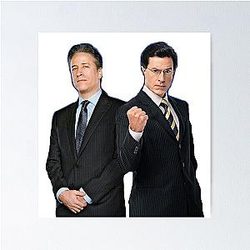 Jon Stewart Stephen Colbert The Daily Show The Colbert Report Poster
