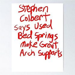 Stephen Colbert Says Crappy Drawing Poster