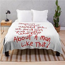 Stephen Colbert Says Crappy Drawing Throw Blanket