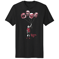 Kid Helmets Balloons Logo Black Graphic LA 0506 Stephen Wilson Jr T-Shirts