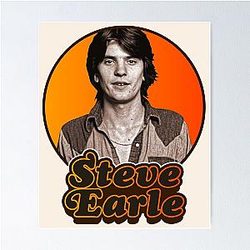 Retro Steve Earle Tribute Poster