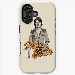 Steve Earle  Retro Folk Singer Songwriter Fan Art iPhone Tough Case