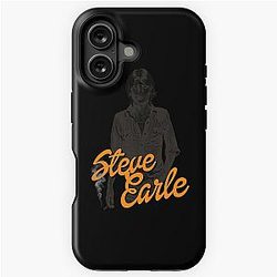 Steve Earle  Retro Folk Singer Songwriter Fan Art  iPhone Tough Case