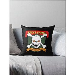 Steve Earle Throw Pillow