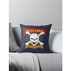 Steve Earle Throw Pillow