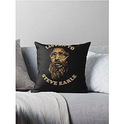 Listen to Steve Earle Throw Pillow