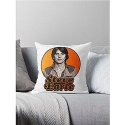 Steve Earle Throw Pillow