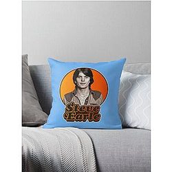 Steve Earle Throw Pillow
