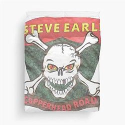 Find 1988 Steve Earle Copperhead Toad Album Promo T-Shirt Duvet Cover