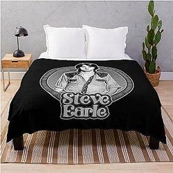 Steve Earle Throw Blanket