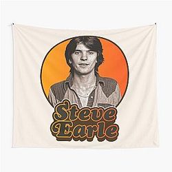 Retro Steve Earle Tribute Tapestry