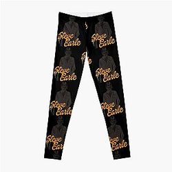 Steve Earle  Retro Folk Singer Songwriter Fan Art  Leggings