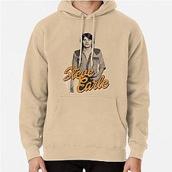 Steve Earle  Retro Folk Singer Songwriter Fan Art Pullover Hoodie
