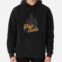 Steve Earle  Retro Folk Singer Songwriter Pullover Hoodie